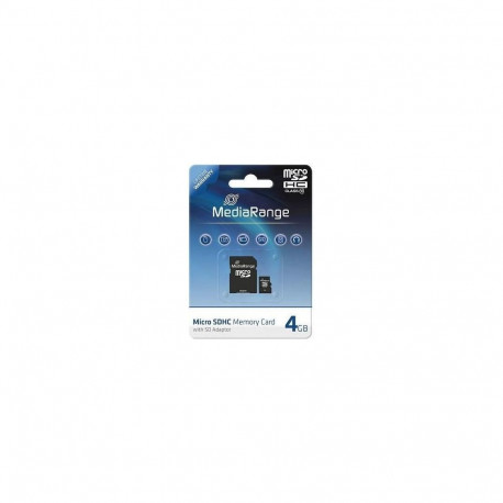 Media Range 4 GB microSD, memory card (black, Class 10)