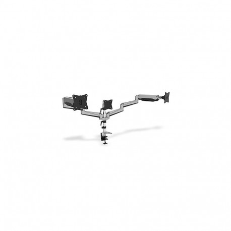 Universal Triple Monitor Ständer (silber, Tischmontage)