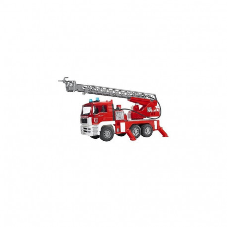 02771 MAN TGA Feuerwehr mit Drehleiter (rot/weiß)