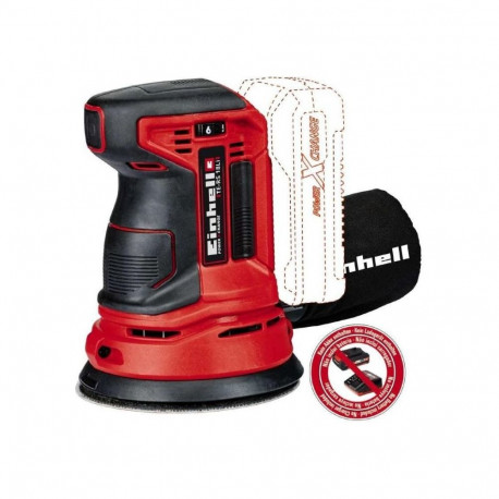 Power X-Change aku eksenterlihvija TE-RS 18 Li-Solo 18V ilma akuta ja laadijata, punane/must
