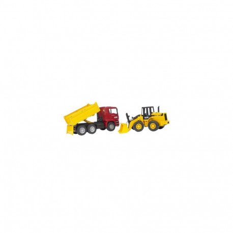 Bruder Professional Series MAN TGA Construction Truck with Articulated Road Loader - 02752