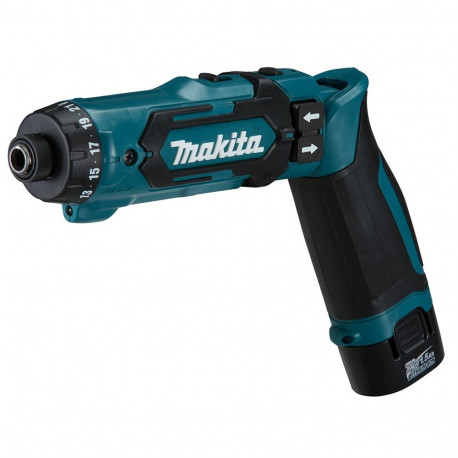 Akku-Knickschrauber DF012DSE, 7,2Volt (blau/schwarz, 2x Li-Ionen Akku 1,5Ah, Koffer)
