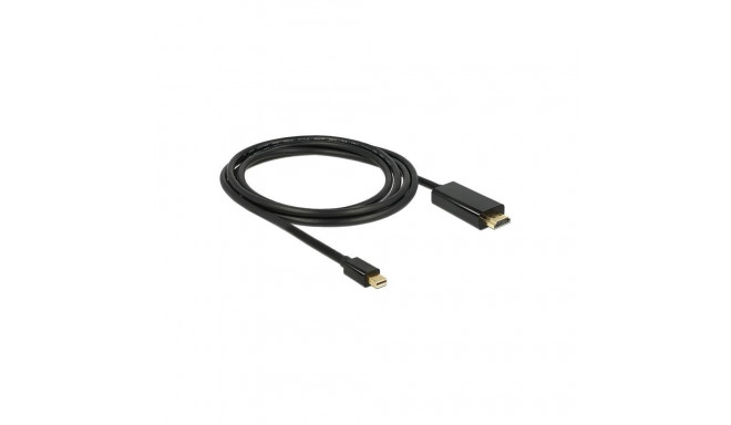 Adapterkabel miniDP Stecker > HDMI-A Stecker (schwarz, 2 Meter)
