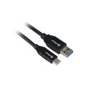 Sharkoon USB 3.1 Cable A-C - black - 0.5m
