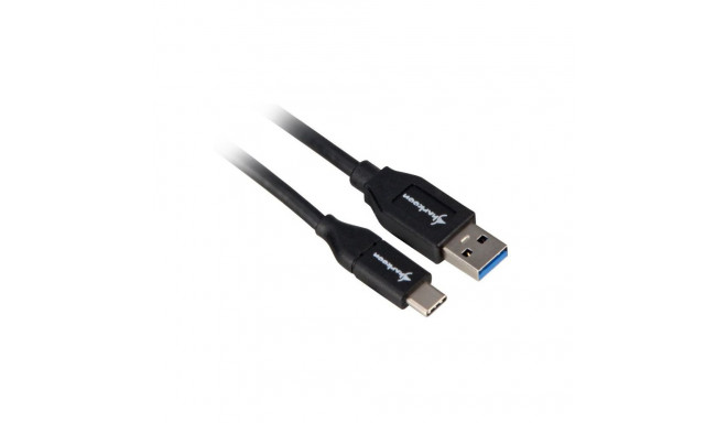 USB 3.2 Gen 2 kaabel USB-A pistik > USB-C pistik 0,5m, must