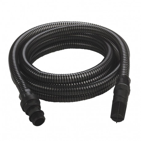 Pumba imevoolik plastikust 7Meter, must