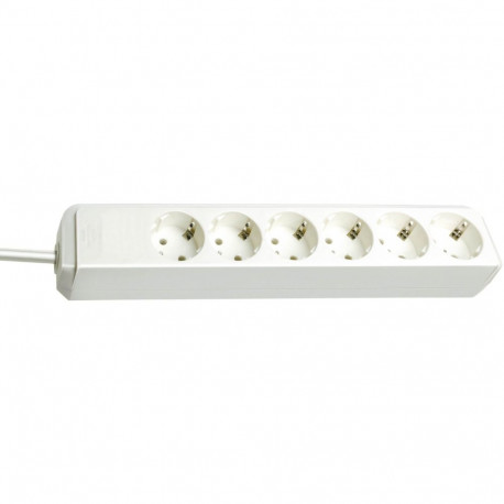 Eco-Line Steckdosenleiste 6-fach (weiß, 1,5 Meter)