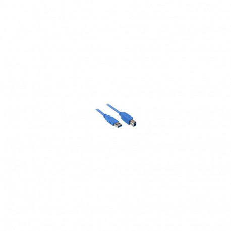 USB 3.2 Gen 1 Kabel, USB-A Stecker > USB-B Stecker (schwarz, 5 Meter)