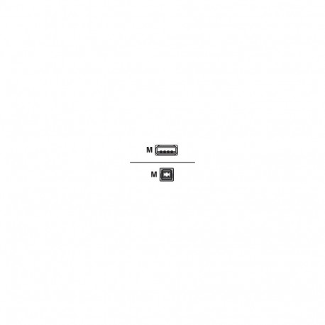 USB 2.0 Kabel, USB-A Stecker > USB-B Stecker (schwarz, 5,0 Meter)