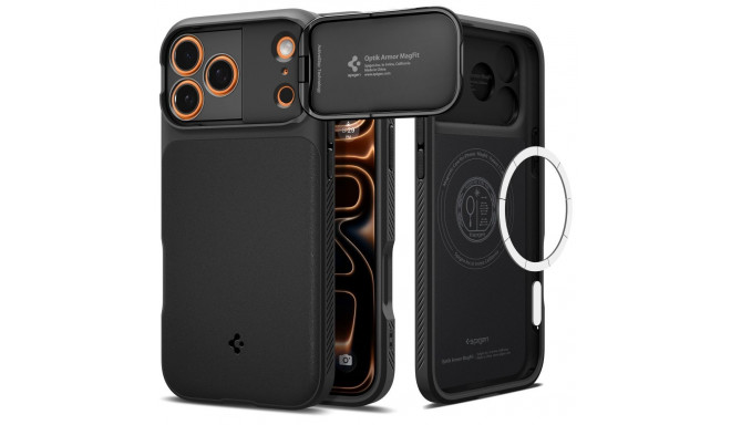 Spigen Optik Armor MagSafe Case for iPhone 17 Pro Max - Black