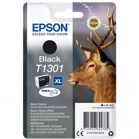 Epson tindikassett T1301, must (C13T13014012)