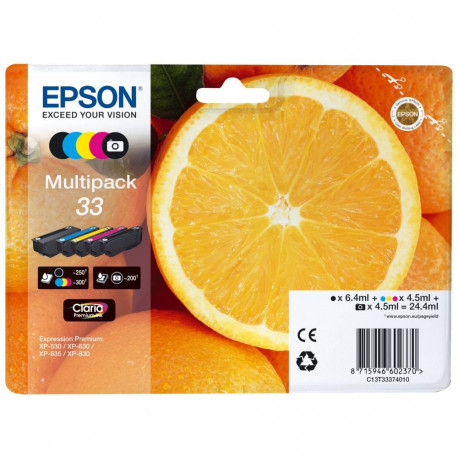 Epson 5 värvi tindikassettide multipakk nr 33 (C13T33374011)