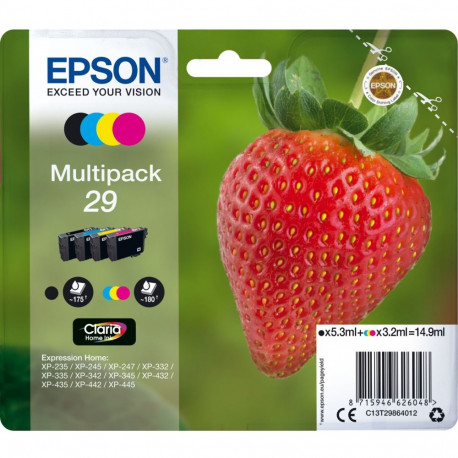 Epson Ink 4 Color Multipack No 29 Epson29 Epson 29 (C13T29864012)