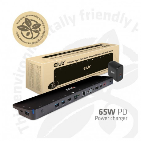 NB ACC DOCKING STATION/USB-C 65W CSV-1564W65 CLUB3D