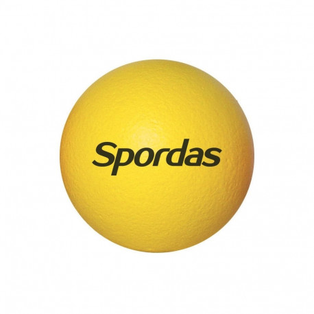 Poroloonpall PVC kattega Spordas kollane 18 cm