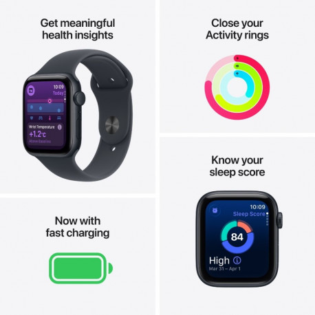 Nutikell Apple Watch SE 3 GPS 44mm Midnight/Midnight Sport S/M