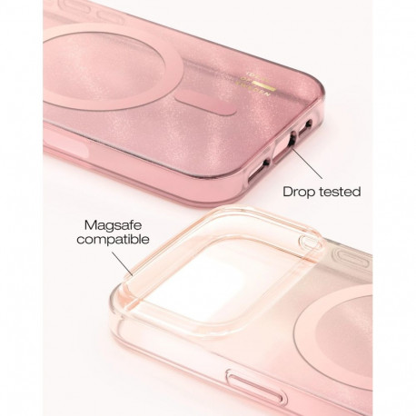 Mobiili tagakaas Ideal of Sweden iPhone 17 Pro Max Magsafe Clear Rose Blush