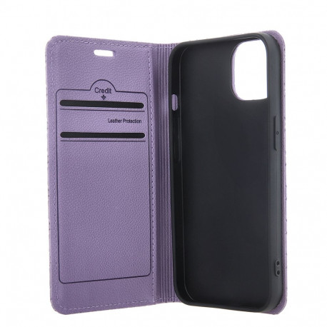 Kaardivahega mobiiliümbris Setty Galaxy A56 Wallet Smart Caro, lilla