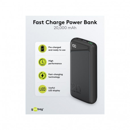 Akupank GOOBAY Fast Charge 20000 mAh