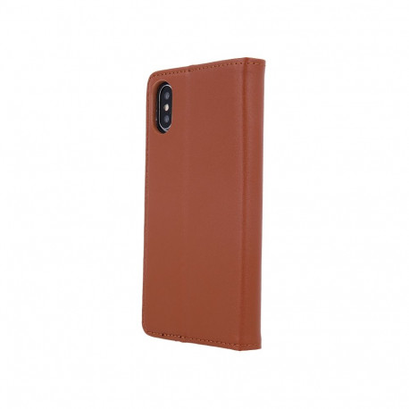 Kaardivahega mobiiliümbris Setty iPhone 16 Wallet Smart Pro nahk, pruun
