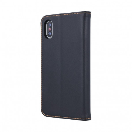 Kaardivahega mobiiliümbris Setty iPhone 16 Pro Max Wallet Smart Pro nahk, must