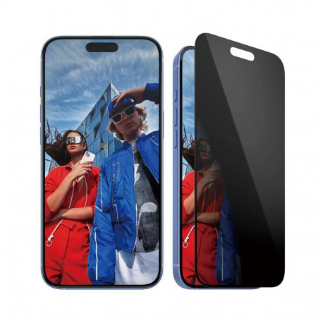 Privaatsusfiltriga kaitseklaas PanzerGlass iPhone 15 Plus/iPhone 16 Plus Privacy UWF
