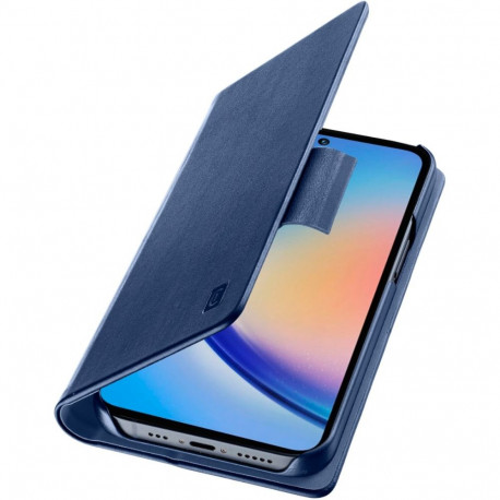 Kaardivahega mobiiliümbris Cellular Line Galaxy A35 Wallet Book, sinine