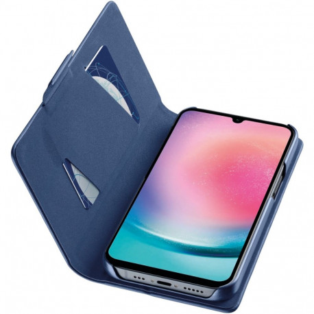 Kaardivahega mobiiliümbris Cellular Line Galaxy A25 5G Wallet Book, sinine