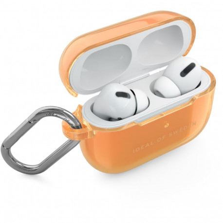 Airpods Pro laadimiskarbiümbris Ideal of Sweden (1/2 gen) Clear Case, Orange Spritz