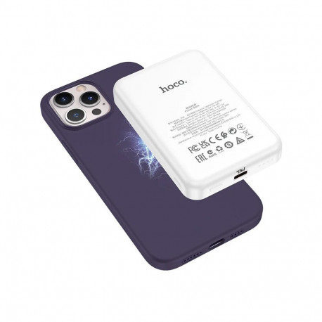 Mobiili tagakaas Hoco iPhone 15 Pro Pure, silikoon, MagSafe, lilla