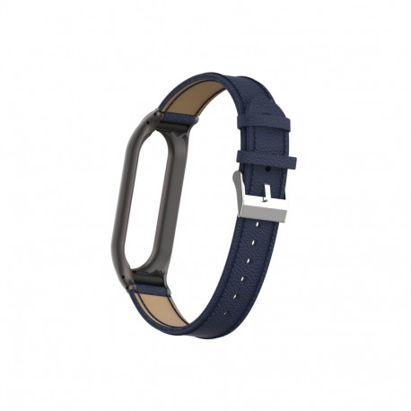 Kellarihm Trendybay Mi Band 7, nahkne, tumesinine