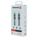USB kaabel Swissten USB-C - Lightning, 2m, must