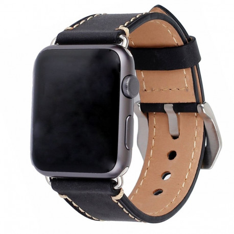 Kellarihm Trendybay Apple Watch 44/45/46/49mm, must, nahk