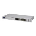 Ubiquiti UniFi Switch 24 is a fully managed Layer 2 switch with (24) Gigabit Ethernet ports and (2) 