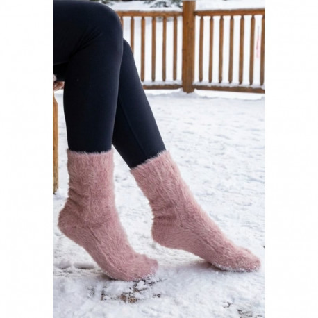 SOKISAHTEL HERJE karvased roosad sokid 444