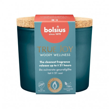 Bolsius True Joy Scented Candle 66x83mm Woody Welless