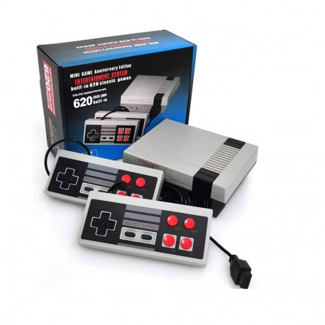 RoGer Retro Game console with 620 games / 2 game controllers / HDMI