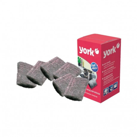 York Steel Cleaning Scrubbers With Soap 6pcs