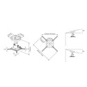 Multibrackets MB-0728 Projector Ceiling mount 200 mm / 15kg
