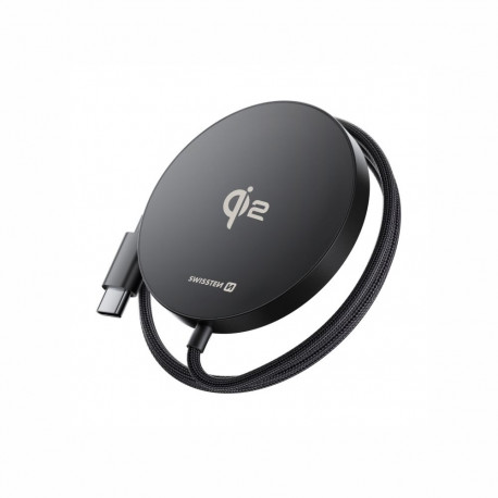 Swissten MagPuck Qi2 Wireless Charger 1.5m (MagSafe compatible)