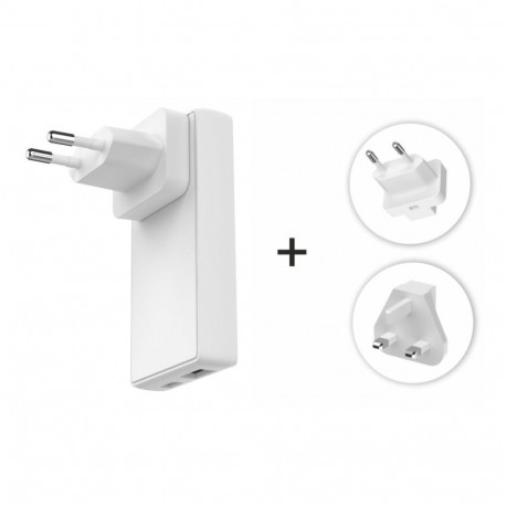 Swissten Travel Charger GaN USB-C / USB 65W