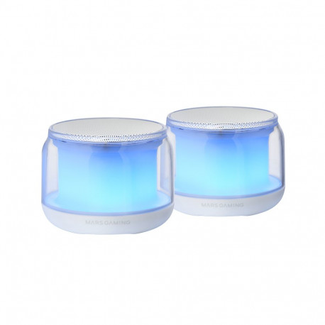Mars Gaming MSAURAW USB DSP Stereo PC Speaker 15W / RGB / Bluetooth 5.3
