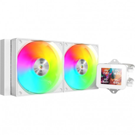 Mars Gaming MLVISION240W Liquid Cooling System with 360º LCD / TDP up to 500W