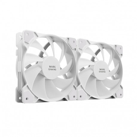 Mars Gaming MFPROX2W 2x 120mm PC Case Fan