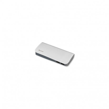 Platinet PMPB11LW Power Bank Luxury Leather 11000 mAh Universal Charger for devices 2x USB 2.1A Whit
