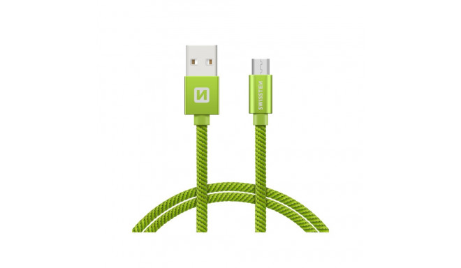Swissten Textile Universal Micro USB Data and Charging Cable 2m