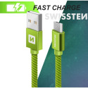 Swissten Textile Universal Micro USB Data and Charging Cable 2m