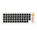 Mocco keyboard stickers ENG/RU, white/blue