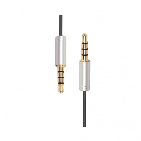 RoGer AU4P1 AUX Audio Cable / Stereo + Microphone (4pin)