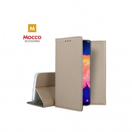 Mocco Smart Magnet Book Case For Apple iPhone 12 / iPhone 12 Pro Gold